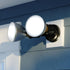 Vaxcel 6.75 in. 2 Light Outdoor Security Flood Light in Black Model: T0691