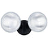 Vaxcel 6.75 in. 2 Light Outdoor Security Flood Light in Black Model: T0691