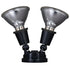 Vaxcel 6.75 in. 2 Light Outdoor Security Flood Light in Black Model: T0691