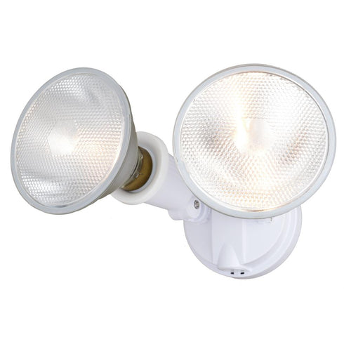 Vaxcel 6.75 in. 2 Light Outdoor Security Flood Light in White Model: T0689