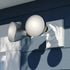 Vaxcel 6.75 in. 2 Light Outdoor Security Flood Light in White Model: T0689