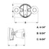 Vaxcel 6.75 in. 2 Light Outdoor Security Flood Light in White Model: T0689