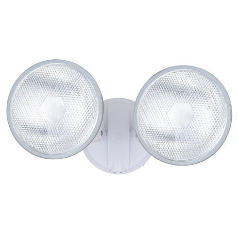 Vaxcel 6.75 in. 2 Light Outdoor Security Flood Light in White Model: T0689