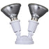 Vaxcel 6.75 in. 2 Light Outdoor Security Flood Light in White Model: T0689
