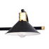 Vaxcel Akron 4 Light Vanity in Matte Black and Natural Brass with Matte White Model: W0437