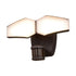 Vaxcel Almora 12 in. W 2 Light LED Outdoor Motion Sensor in Bronze Model: T0785