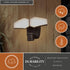 Vaxcel Almora 12 in. W 2 Light LED Outdoor Motion Sensor in Bronze Model: T0785