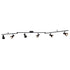 Vaxcel Alto 6 Light LED Directional Light in Matte Black and Satin Brass Model: C0288