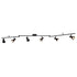 Vaxcel Alto 6 Light LED Directional Light in Matte Black and Satin Brass Model: C0288