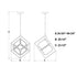Vaxcel Anson 23.5 in. W LED Pendant in Matte Black and Gold Model: P0413