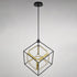 Vaxcel Anson 23.5 in. W LED Pendant in Matte Black and Gold Model: P0413
