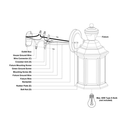 Vaxcel Auburn Dualux 6.25 in. Outdoor Motion Sensor Wall Light in Textured White Model: T0730