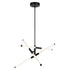 Vaxcel Avalon 27 in. W 6 Light LED Pendant in Matte Black Model: P0425