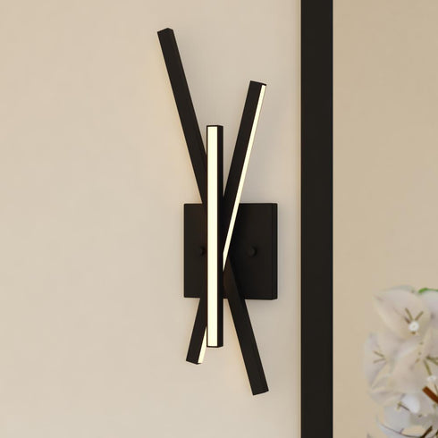 Vaxcel Barcelo 6.25 in. LED Wall Light in Matte Black Model: W0459