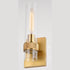 Vaxcel Bari 13 in.H Wall Light in Satin Brass Model: W0426