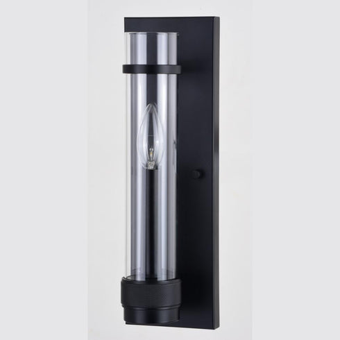 Vaxcel Bari 14 in.H Wall Light in Matte Black Model: W0427