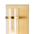 Vaxcel Bari 14 in.H Wall Light in Satin Brass Model: W0425