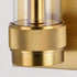 Vaxcel Bari 14 in.H Wall Light in Satin Brass Model: W0425