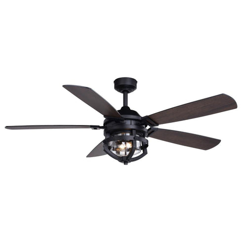 Vaxcel Barnes 54 in Ceiling Fan in Matte Black Model: F0124