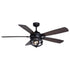 Vaxcel Barnes 54 in Ceiling Fan in Matte Black Model: F0124