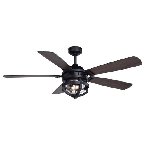 Vaxcel Barnes 54 in Ceiling Fan in Matte Black Model: F0124
