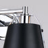Vaxcel Barrington 16 in. 2 Light Vanity in Matte Black and Chrome Model: W0423