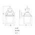 Vaxcel Bedford Dualux 5.25 n. Outdoor Motion Sensor Wall Light in Textured Black Model: T0732