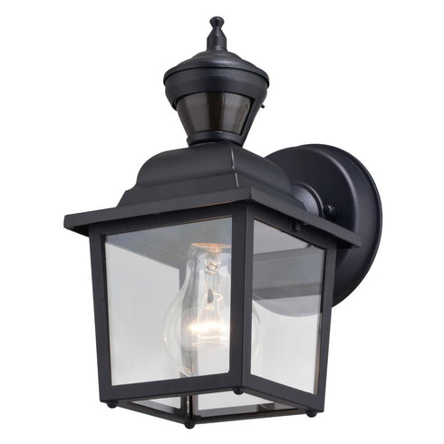 Vaxcel Bedford Dualux 5.25 n. Outdoor Motion Sensor Wall Light in Textured Black Model: T0732