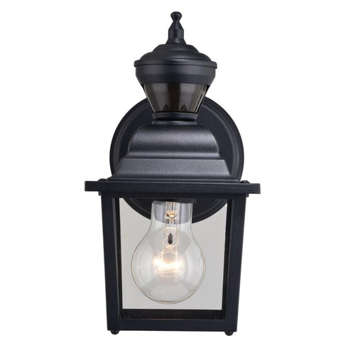 Vaxcel Bedford Dualux 5.25 n. Outdoor Motion Sensor Wall Light in Textured Black Model: T0732