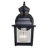 Vaxcel Bedford Dualux 5.25 n. Outdoor Motion Sensor Wall Light in Textured Black Model: T0732