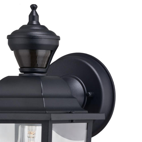 Vaxcel Bedford Dualux 5.25 n. Outdoor Motion Sensor Wall Light in Textured Black Model: T0732