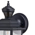 Vaxcel Bedford Dualux 5.25 n. Outdoor Motion Sensor Wall Light in Textured Black Model: T0732