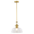 Vaxcel Beloit 12 in. W Pendant in Brushed Gold Model: P0430