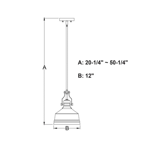 Vaxcel Beloit 12 in. W Pendant in Brushed Gold Model: P0430