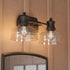 Vaxcel Beloit 17 in. W 2 Light Vanity Light Black in Matte Black Finish Model: W0503