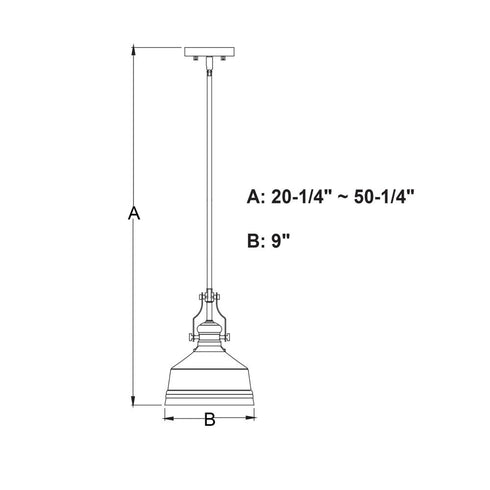 Vaxcel Beloit 9 in. W Mini Pendant in Brushed Gold Model: P0429