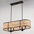 Vaxcel Berens 36 in. W 6 Light Linear Chandelier in Matte Black Model: H0308