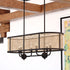 Vaxcel Berens 36 in. W 6 Light Linear Chandelier in Matte Black Model: H0308