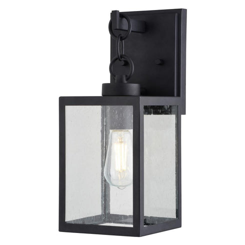 Vaxcel Berkley 6 in. W Outdoor Wall Light in Textured Black Model: T0771