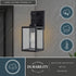 Vaxcel Berkley 6 in. W Outdoor Wall Light in Textured Black Model: T0771