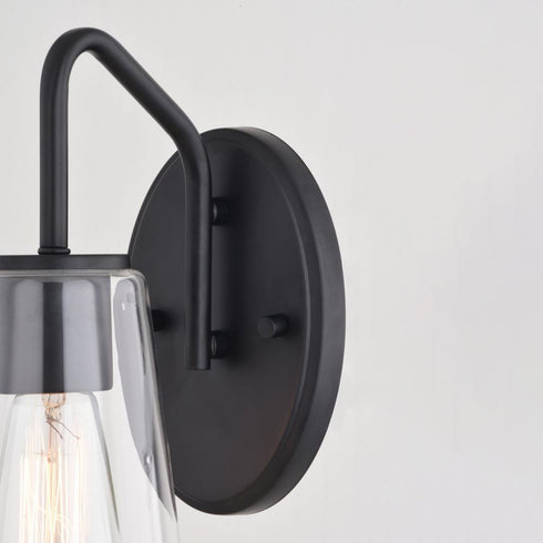 Vaxcel Beverly 1 Light Wall Light in Matte Black Model: W0441