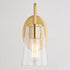 Vaxcel Beverly 1 Light Wall Light in Muted Brass Model: W0443
