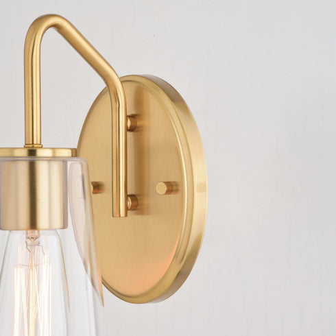 Vaxcel Beverly 1 Light Wall Light in Muted Brass Model: W0443
