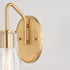 Vaxcel Beverly 1 Light Wall Light in Muted Brass Model: W0443
