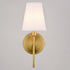 Vaxcel Briar 1 Light Wall Light in Muted Brass Model: W0473