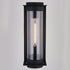 Vaxcel Brighton Park 14 in. H Outdoor Wall Light in Textured Black Model: T0711