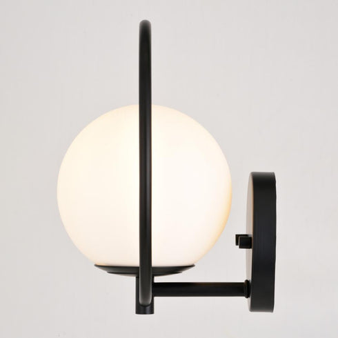 Vaxcel Bucktown 9.75 in. H 1 Light Wall Light in Matte Black Model: W0476