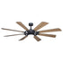 Vaxcel Burlington 68 in. LED Ceiling Fan in Slate Gray Model: F0113
