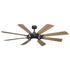 Vaxcel Burlington 68 in. LED Ceiling Fan in Slate Gray Model: F0113