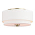 Vaxcel Burnaby 13 in Flush Mount in Matte Brass Model: C0278